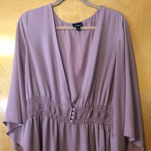 TORRID size 2 dusty pink blouse